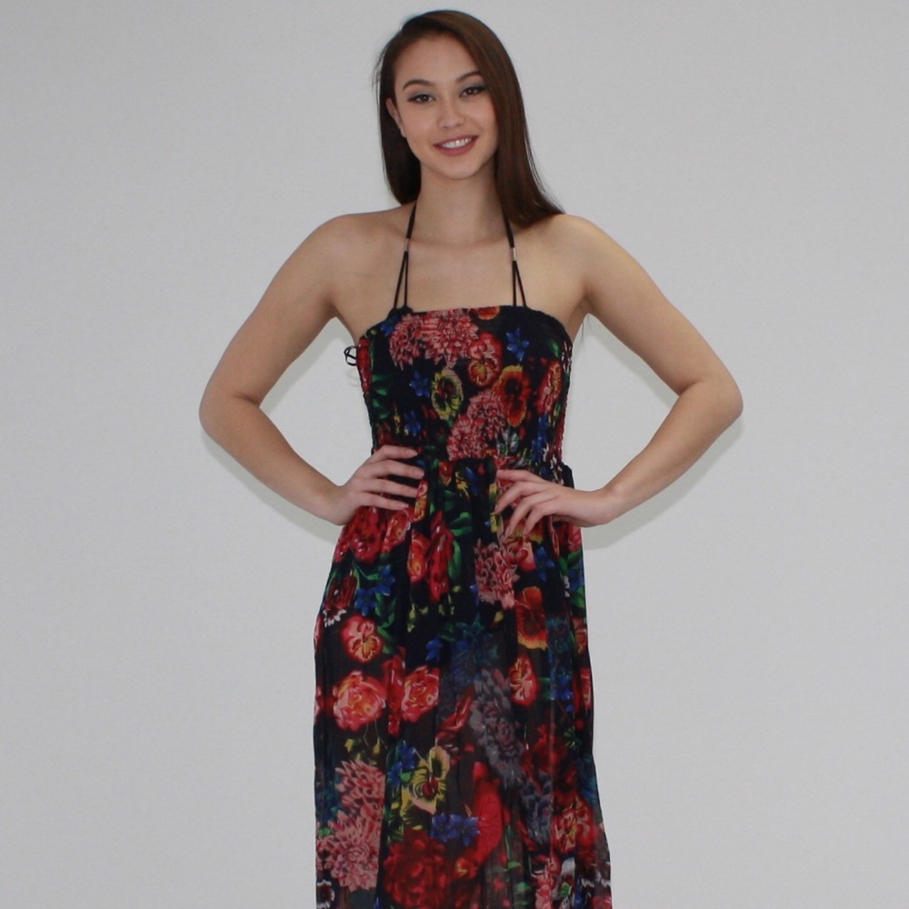 Beautiful Italian designer floor length Maxi Dress